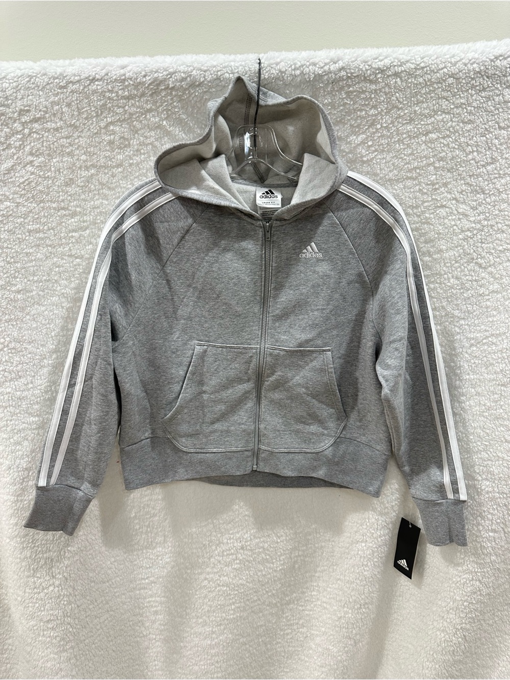 Girl’s Gray Adidas Sweatshirt/Hoodie
